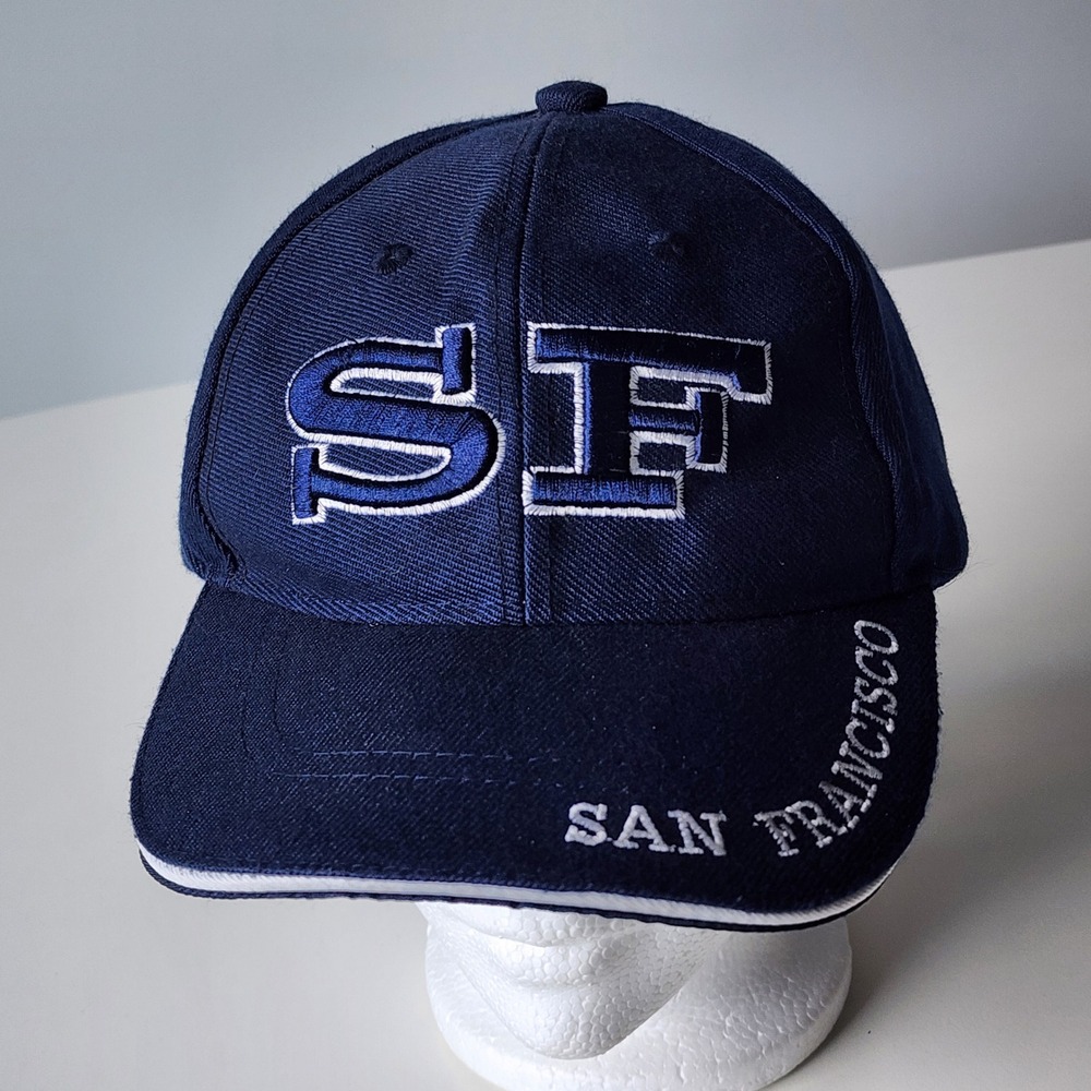 San Francisco‎ SF Baseball Hat Blue Embroidered Souvenir Cap Adjustable
